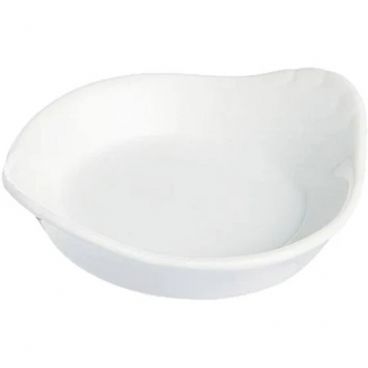 Matfer 051357 Petit Round Stackable Porcelain Egg Dish