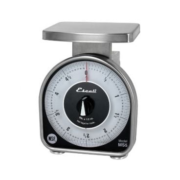 Escali SCMDL5 MS-Series Stainless Steel Mechanical Dial Scale - 5lb (80oz) Capacity