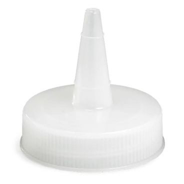Tablecraft 100TC Natural Plastic Squeeze Bottle Tops for 38mm Dispensers