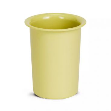 Cal-Mil 1017-61 5 1/2" x 4 1/2" Solid Butter Yellow Melamine Cutlery Cylinder