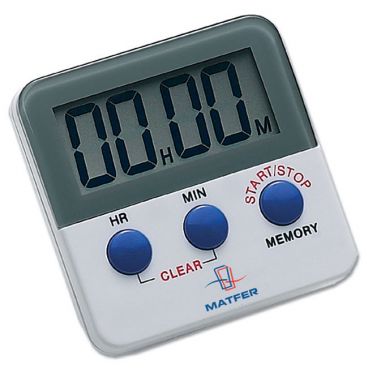 Matfer 250601 20 Hour Digital Timer with Magnetized Back and Clip