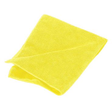 Carlisle 3633404 Yellow 16" x 16" Terry Microfiber Cleaning Cloth