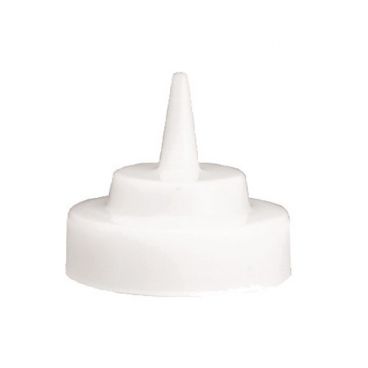 Tablecraft 363TC Plastic White Wide Cone TipTops for 63mm WideMouth Squeeze Bottles