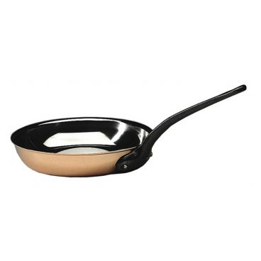 Matfer 369028 11" Copper Frying Pan with Stainless Steel Lining