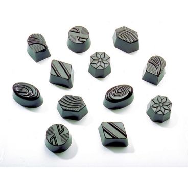 Matfer 380104 36 Piece Assortment Design Chocolate Mold