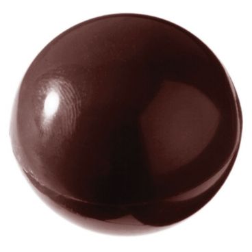 Matfer 380148 1 1/2" Plain Half Sphere Chocolate Mold