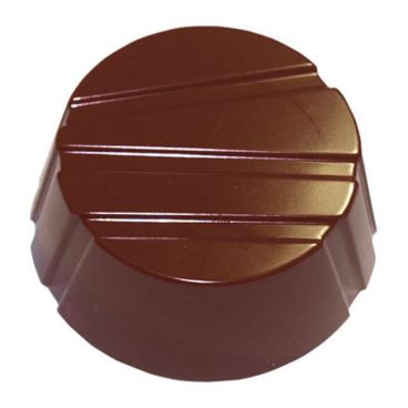 Matfer 380163 1 2/3" Striped Half Circles Chocolate Mold