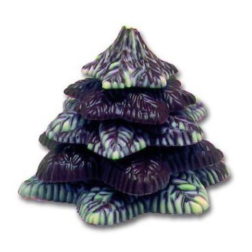 Matfer 381014 3.5" x 3.5" Polycarbonate Textured Christmas Tree Chocolate Mold