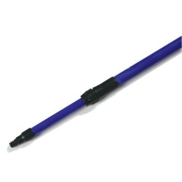 Carlisle 4102014 Blue 54 Inches To 8 Feet Sparta Spectrum Fiberglass Telescopic Brush / Squeegee Handle With Threaded End