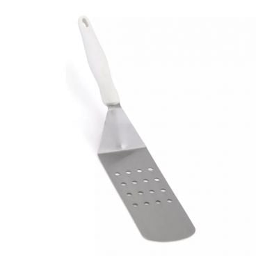 Vollrath 4808915 Heavy-Duty Stainless Steel Turners with White Ergo Grip Handle