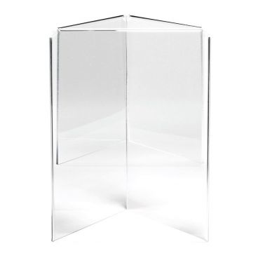 Tablecraft 50703 Three Sided Clear Acrylic 5" x 7" Table Tent