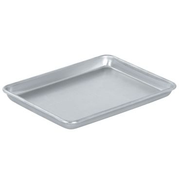 Vollrath 5220 Wear-Ever 1/4 Size 9 1/2" x 13" 16 Gauge Aluminum Sheet Pan with Natural Finish 