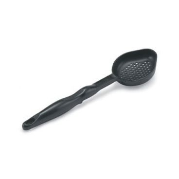 Vollrath 5292720 High Temperature Black Nylon One-Piece 3 Oz. Perforated Oval Spoodle