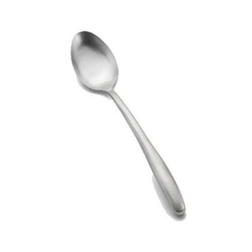 Tablecraft 5333 13-3/4" Dalton Collection Stainless Steel Silver Solid Serving Spoon