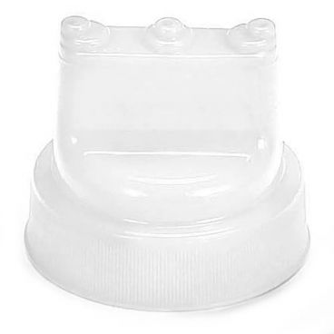 Tablecraft 63TC3 2.375" x 2.75" x 2.75" White Silicone Three TipTop Selectop for Widemouth Squeeze Dispenser
