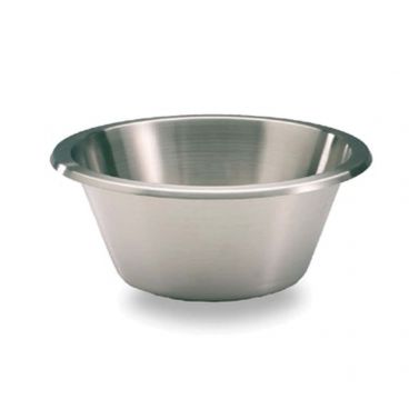 Matfer 702616 6 1/3" Stainless Steel Flat Bottom Mixing Bowl