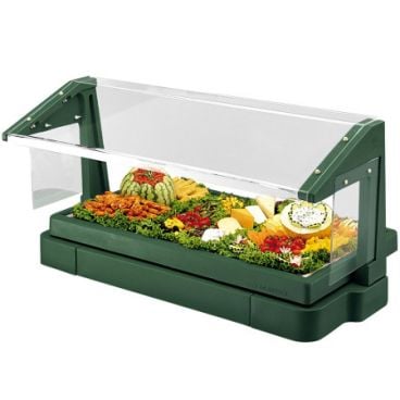 Cambro BBR720519 Green 74 Inch Table Top Buffet / Salad Bar with Sneeze Guard
