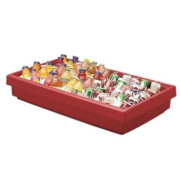 Cambro BUF72158 Hot Red 67-1/2 Inch Insulated Table Top Food Buffet Bar Base