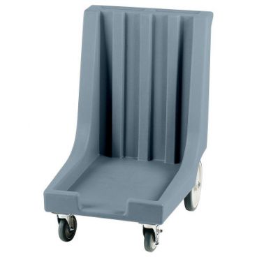 Cambro CD1826HB401 Slate Blue Camdolly for 18" x 26" Pans with Handle and Rear Big Wheels