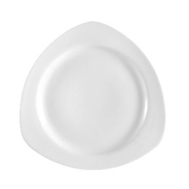 CAC CPT-8 9" Porcelain Camptown Triangle Plate/Super White
