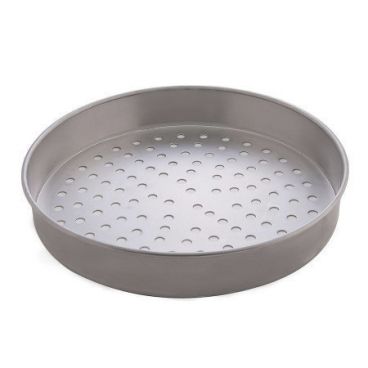 American Metalcraft HA4006-P 6" x 1" Perforated Straight Sided Heavy Weight Aluminum Pizza Pan
