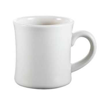 CAC HAR-12-3 12 oz. Ceramic Hartford Mug/American White