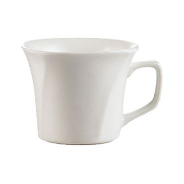 CAC PHA-35 2.5 oz. Porcelain Philadelphia Square Cup/Super White