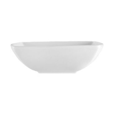 CAC PNS-B10 64 oz. Porcelain Princesquare Square Bowl/Super White