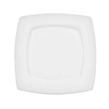 CAC RCN-S8Q - 8.88" Porcelain Clinton Square-in-Square Salad Plate/Super White