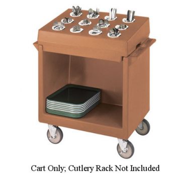 Cambro TDC2029157 Coffee Beige Polyethylene Tray and Dish Cart Only