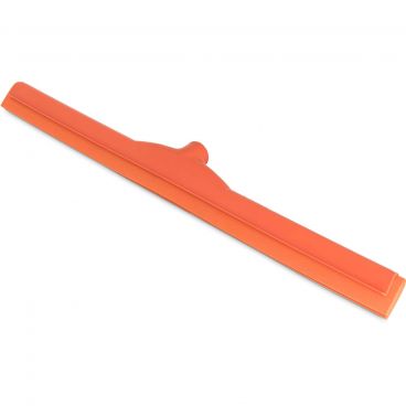 Carlisle 4156824 Orange Polypropylene Sparta Spectrum Plastic Hygienic Floor Squeegee - 24" 