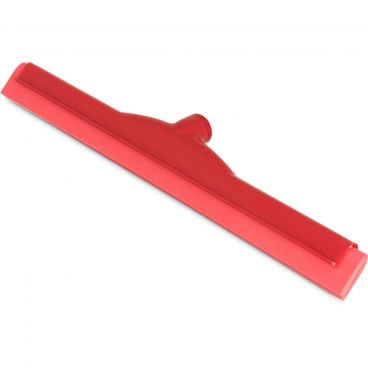Carlisle 4156705 Red Polypropylene Sparta Spectrum Plastic Hygienic Floor Squeegee - 18"