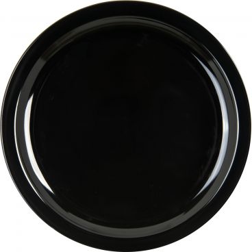 Carlisle KL11603 Kingline Black Melamine Dinner Plate 48/Case - 10" Diameter 