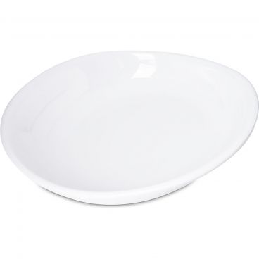 Carlisle 5300502 White Melamine Stadia Series Pasta Plate 12/Case - 11-1/2" Diameter
