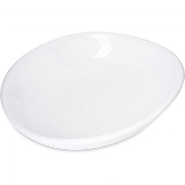 Carlisle 5300402 White Melamine Stadia Series Pasta Plate 12/Case - 9-1/2" Diameter