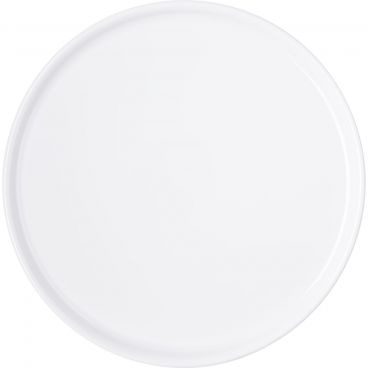 Carlisle 5300002 White Melamine Stadia Series Round Dinner Plate 12/Case - 10-1/2" Diameter