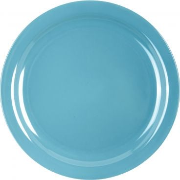 Carlisle 4385063 Turquoise Melamine Dayton Dinner Plate 48/Case - 10-1/4" Diameter
