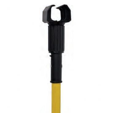 Continental A70602 60" Superjaws Wet Mop Handle, Natural Wood With Yellow/Black Plastic Head