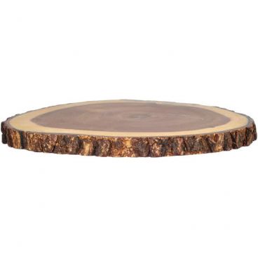 Tablecraft ACARD1212 12" x 3/4" Acacia Wood Round Serving Board