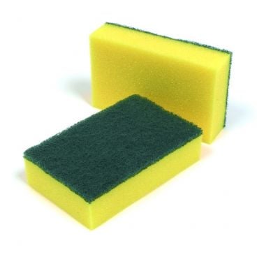 ACS Industries 665 7-1/4" x 4-1/4" x 1-3/4" Antimicrobial Treated Pure Cellulose Block Sponge