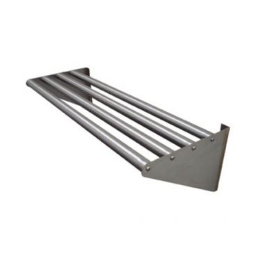Advance Tabco DT-6R-48 Stainless Steel Wall Mounted Tubular Drainage Shelf - 15" x 48"