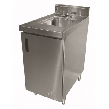 Advance Tabco SHK-302 24" x 30" Stainless Steel Standard Sink Cabinet With Double Panel Door, 10" x 14" x 10" Deep Sink Bowl
