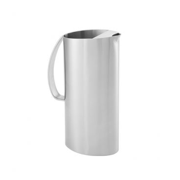 American Metalcraft OWPIT30 30 Ounce Stainless Steel Angled Satin Finish Water Pitcher
