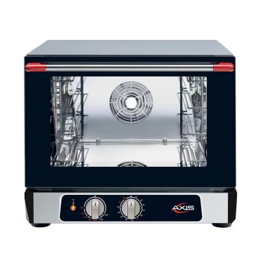 Axis AX-513 Half Size Countertop Electric Convection Oven With 3 Half Size Sheet Pan Capacity And Manual Controls, 120 Volts