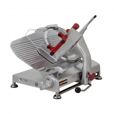 Axis AX-S13G 28.7" Wide Heavy Duty Gear Driven Manual Meat Slicer with 13" Diameter Blade, 1/2 HP - 120V