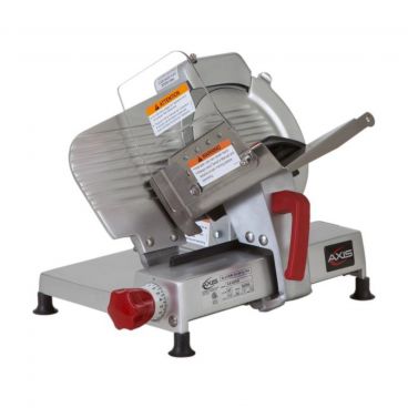 Axis AX-S9 ULTRA 23.2" Wide Poly V Belt Driven Manual Meat Slicer with 9" Diameter Blade, 1/4 HP - 120V