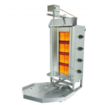 Axis AX-VB4 Infrared 4-Burner 176 LB Capacity Natural Gas Vertical Broiler, 44382 BTU - 120V