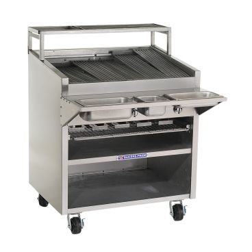 Bakers Pride F-36RS-R 36" Natural Gas Floor Model Charbroiler, Cast Iron Radiants