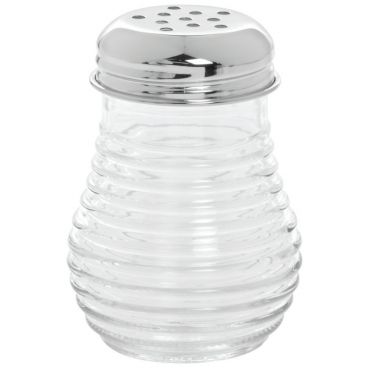 Tablecraft BH4 6 Ounce Glass Beehive Collection Cheese/Pepper Shaker 