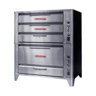 Blodgett 981-966_NAT 60” Wide Natural Gas Double-Deck Bakery Oven - 100,000 BTU